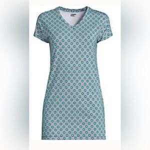 Lands' End 3X (24/26) V-Neck Lightweight Jersey Extra Long Tunic
